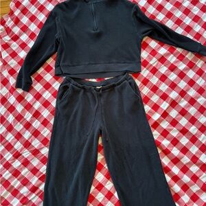 Women's Black Lounge Set